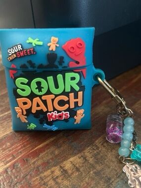 Sour Patch Kids Blue Silicone Keychain Case
